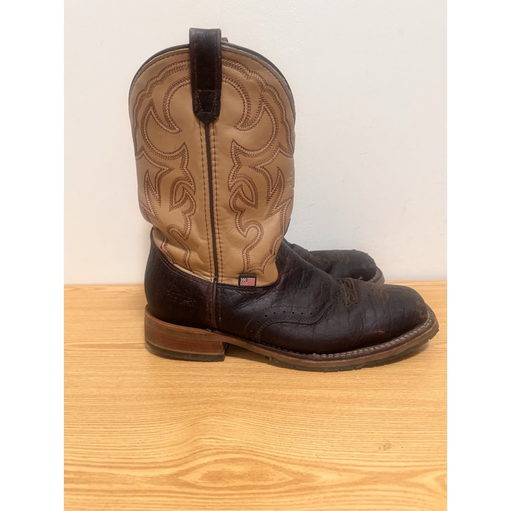Double H - Graham Men's 11" USA Bison Wide Square Toe I.C.E Roper Boots 11 D